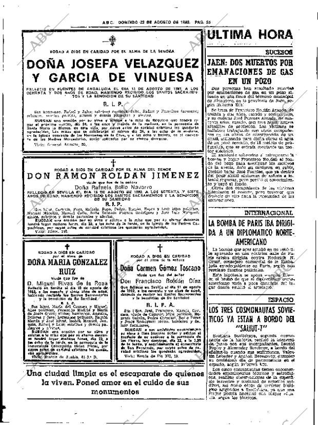 ABC SEVILLA 22-08-1982 página 64