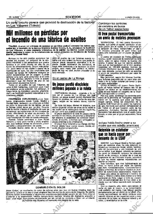 ABC MADRID 23-08-1982 página 32