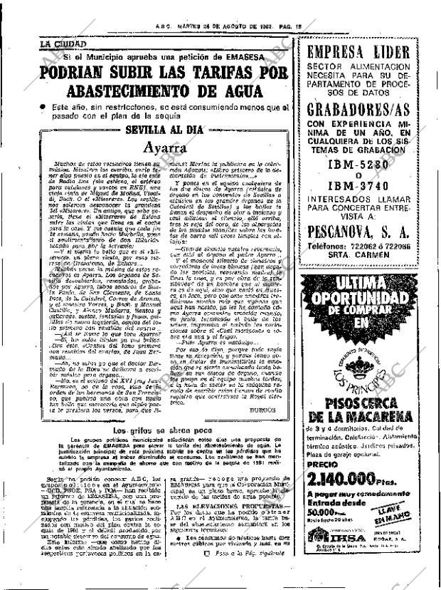 ABC SEVILLA 24-08-1982 página 23