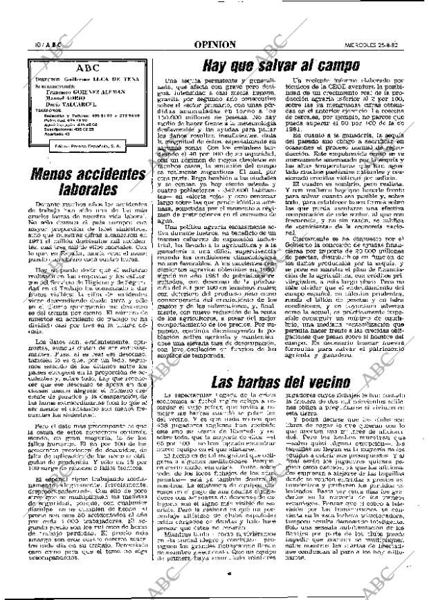 ABC MADRID 25-08-1982 página 10