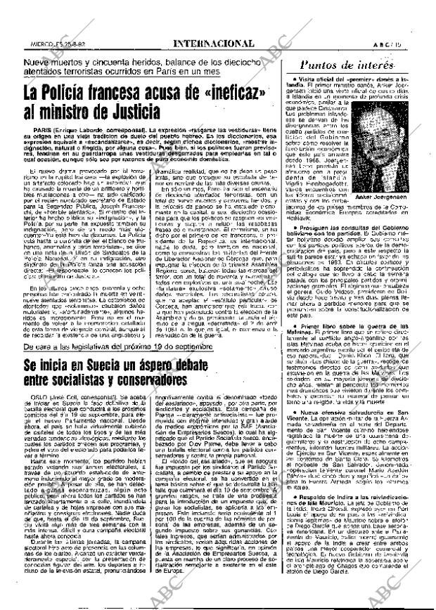 ABC MADRID 25-08-1982 página 15