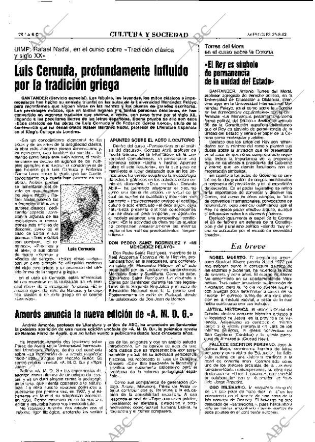 ABC MADRID 25-08-1982 página 28