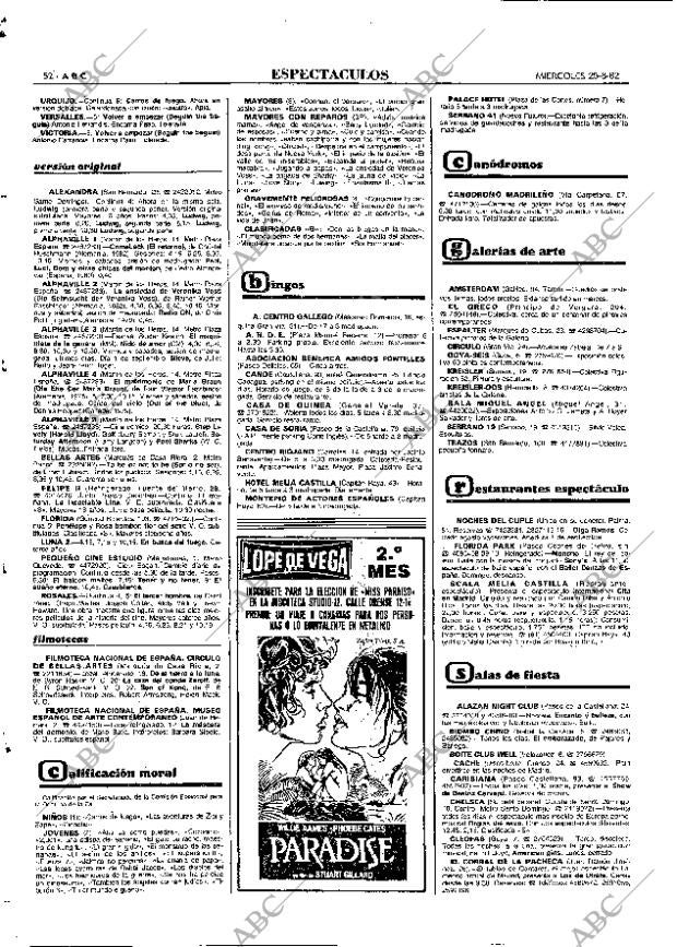 ABC MADRID 25-08-1982 página 52