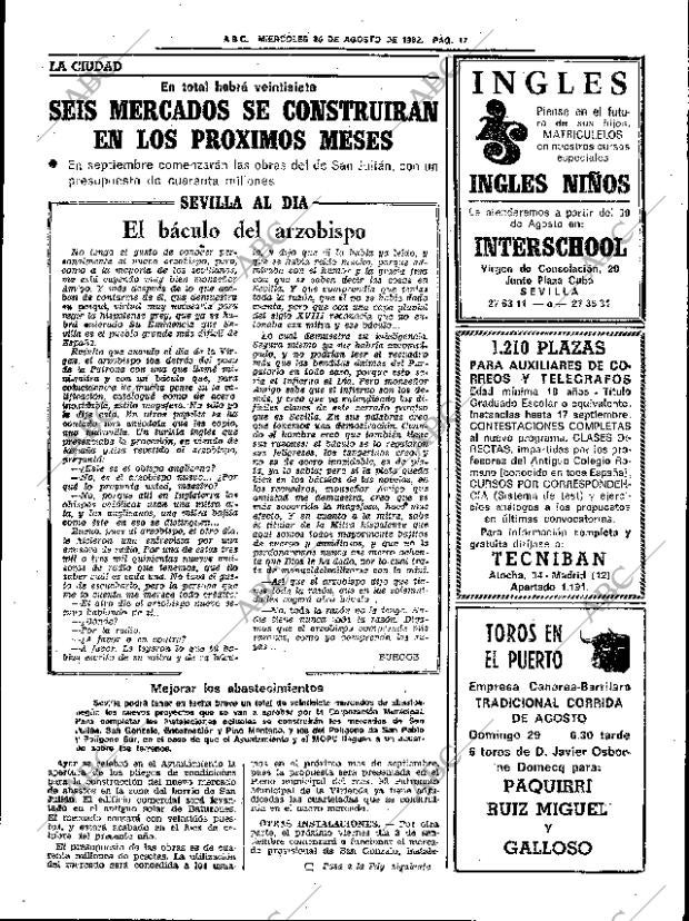ABC SEVILLA 25-08-1982 página 23