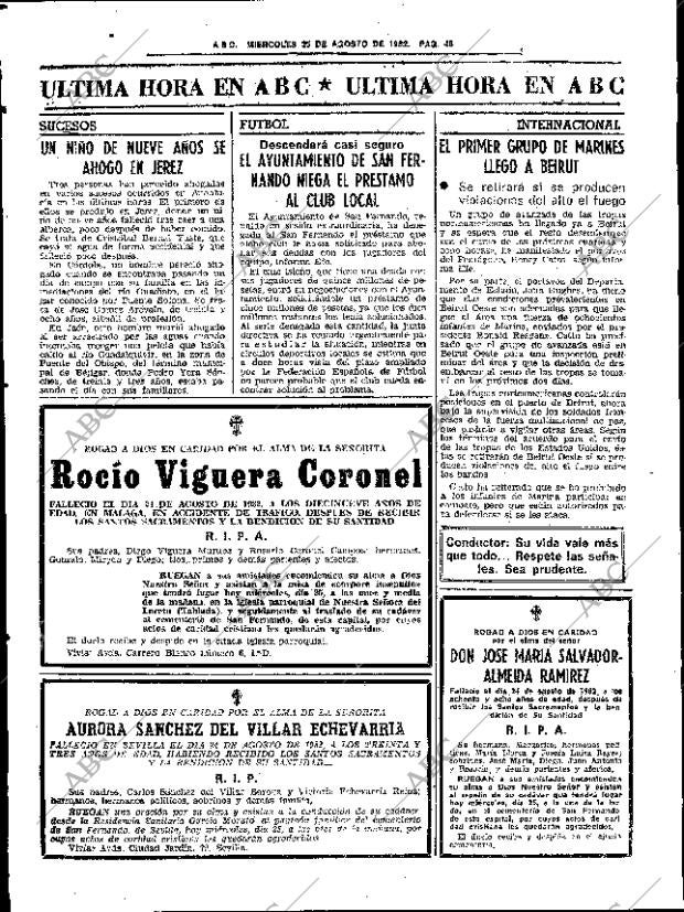 ABC SEVILLA 25-08-1982 página 54