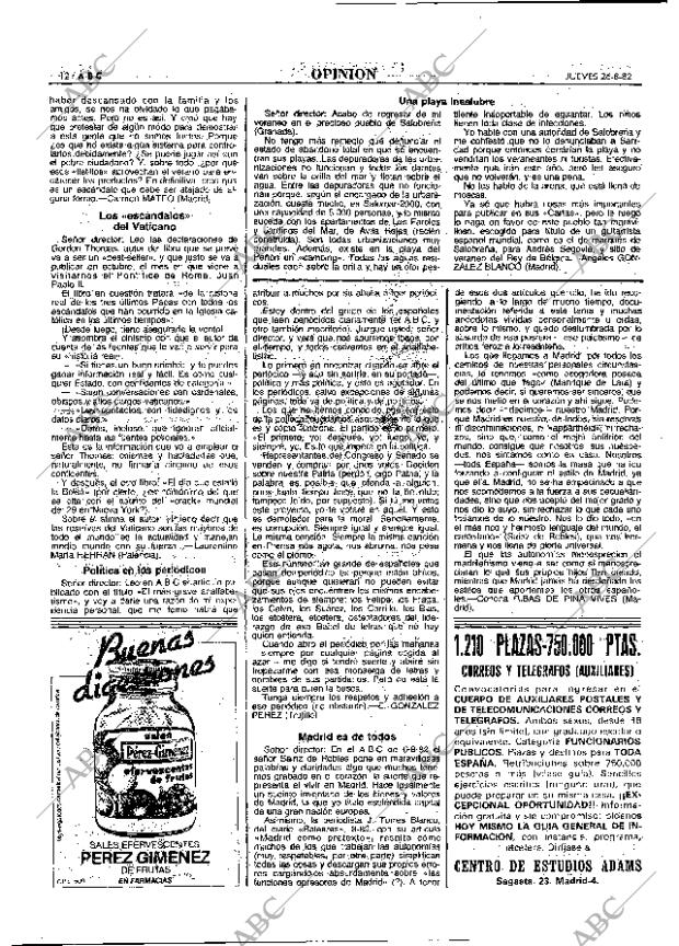 ABC MADRID 26-08-1982 página 12
