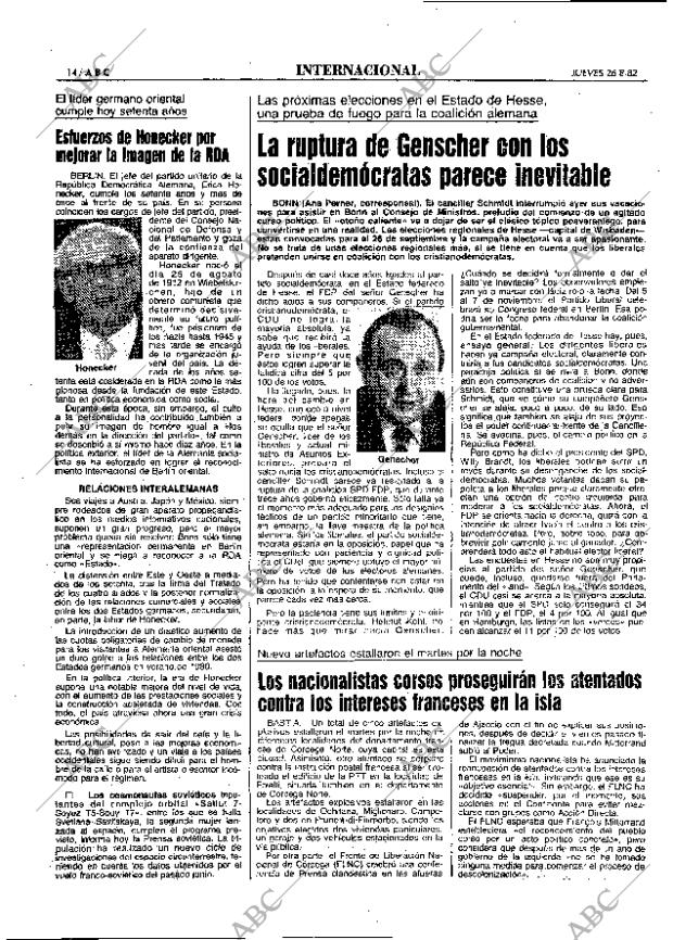 ABC MADRID 26-08-1982 página 14