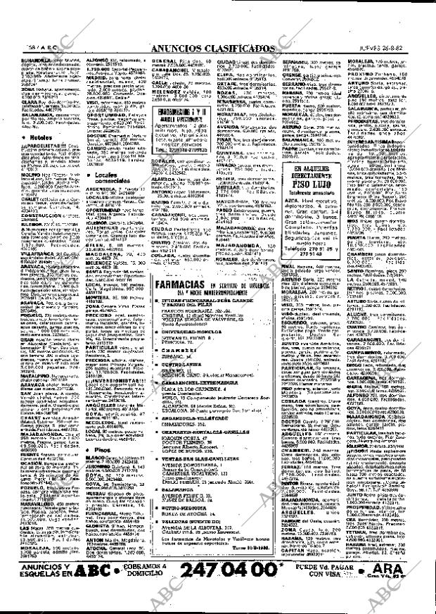 ABC MADRID 26-08-1982 página 58