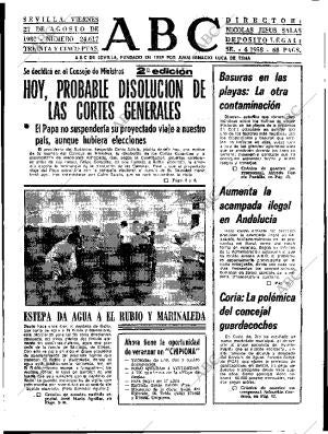 ABC SEVILLA 27-08-1982 página 11