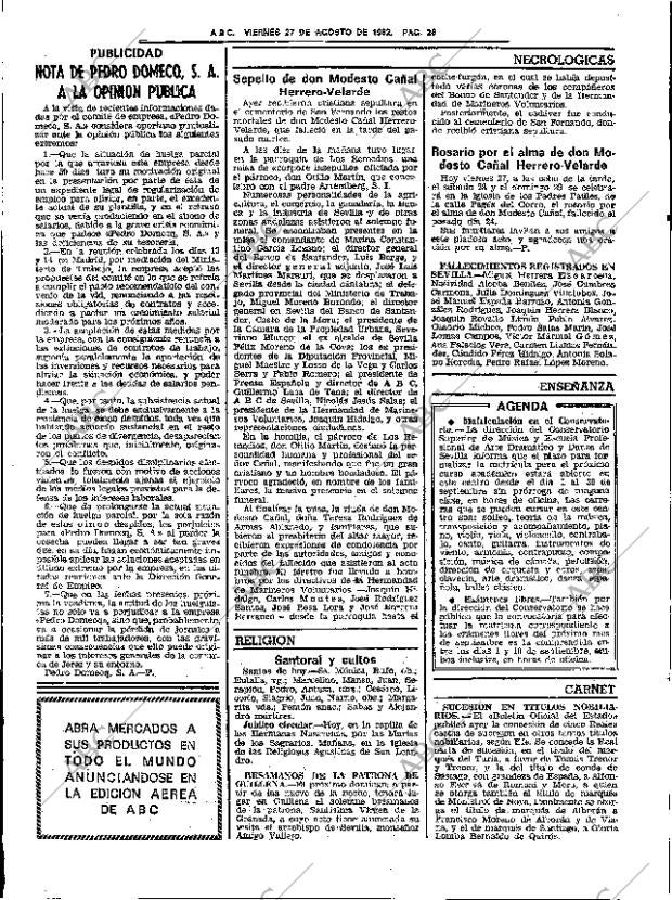ABC SEVILLA 27-08-1982 página 38