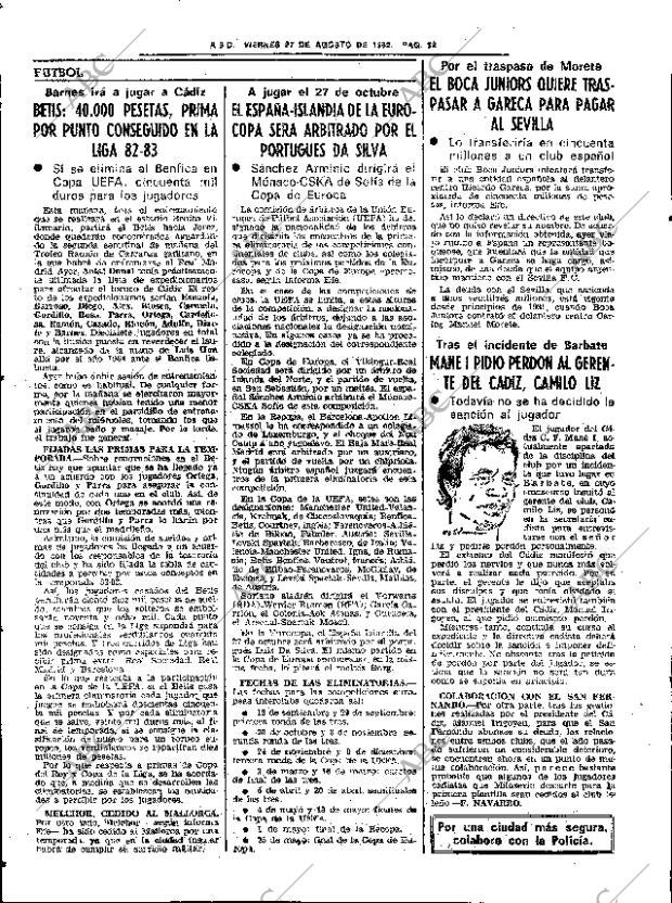 ABC SEVILLA 27-08-1982 página 42