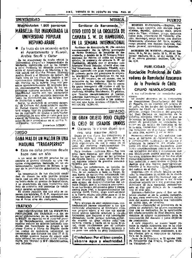 ABC SEVILLA 27-08-1982 página 45