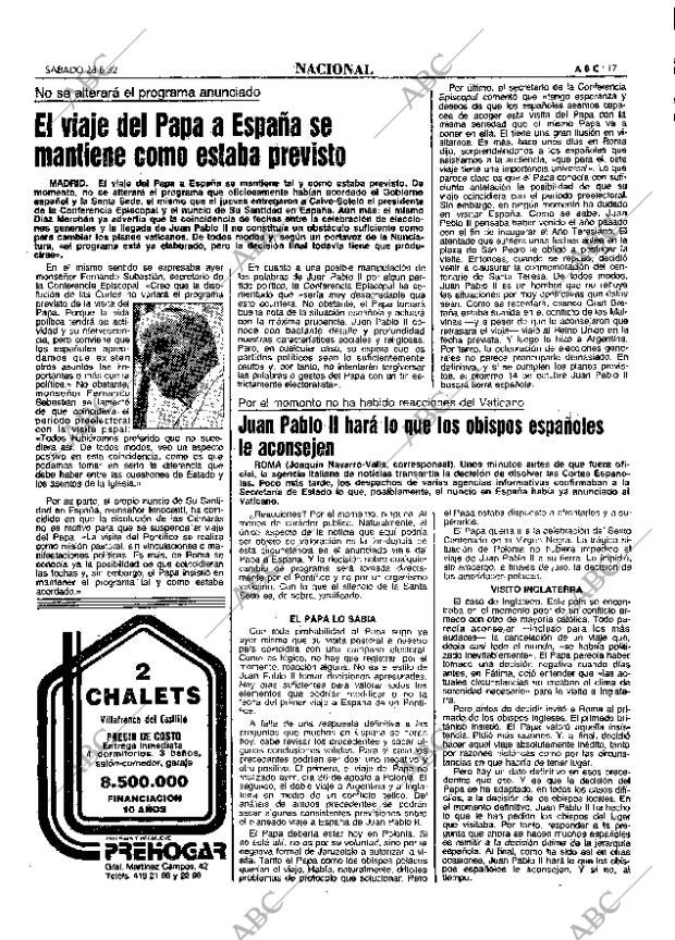 ABC MADRID 28-08-1982 página 17