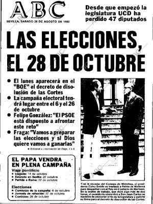 ABC SEVILLA 28-08-1982 página 1