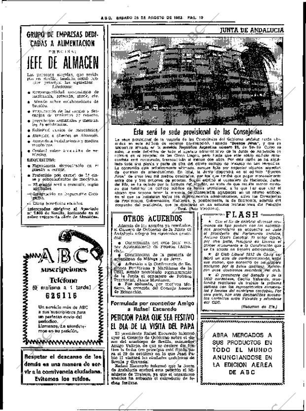 ABC SEVILLA 28-08-1982 página 16