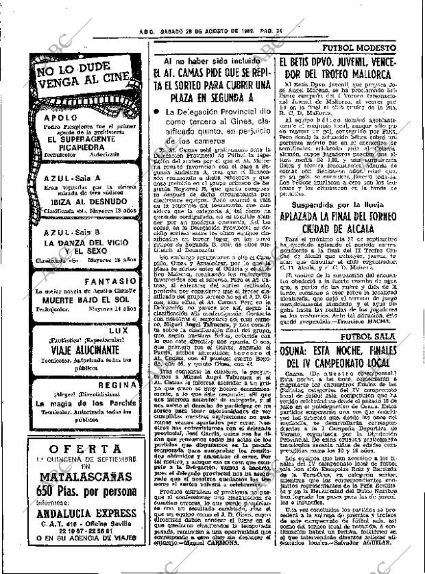 ABC SEVILLA 28-08-1982 página 40