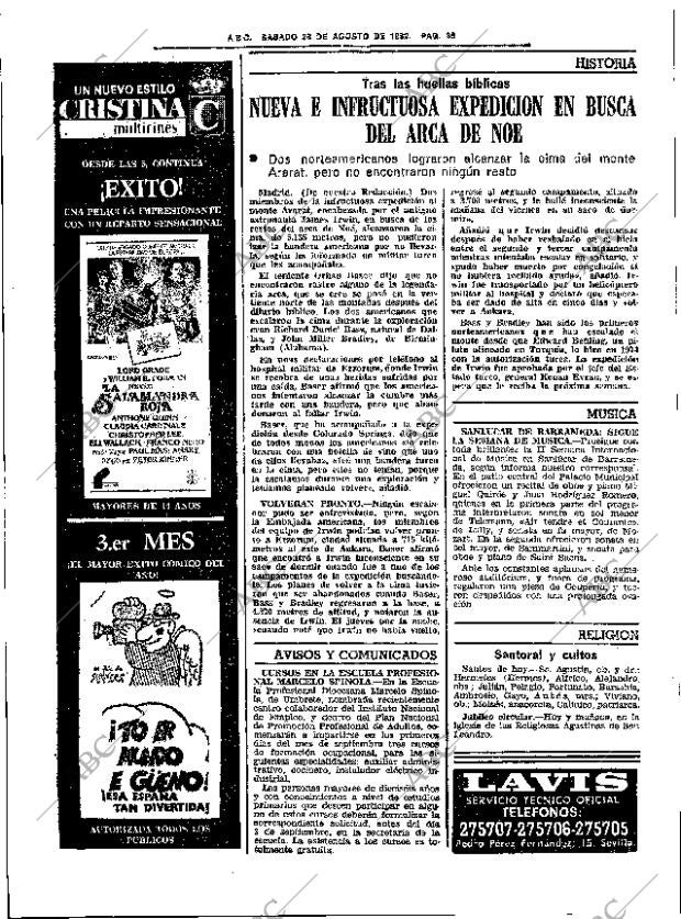ABC SEVILLA 28-08-1982 página 44