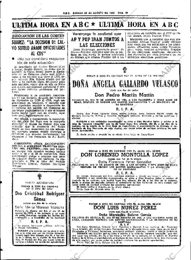 ABC SEVILLA 28-08-1982 página 54