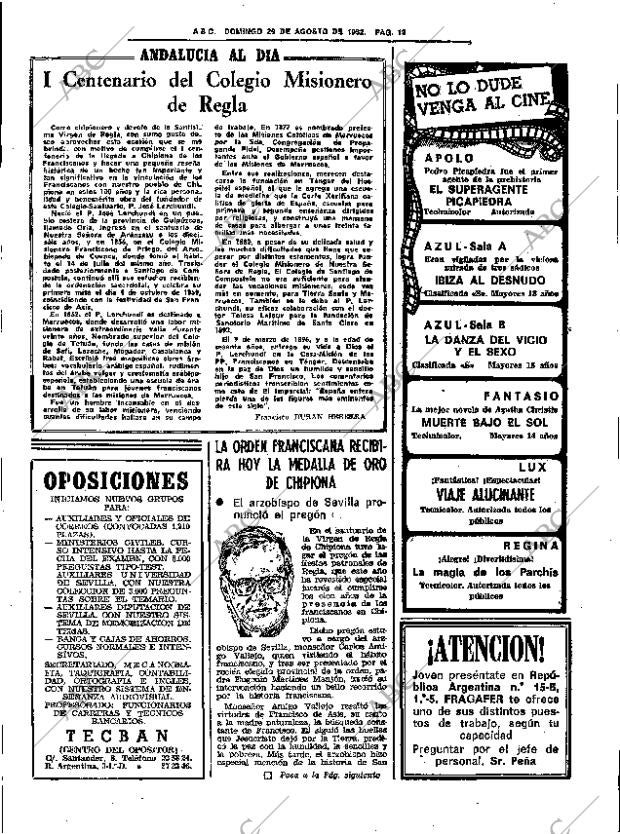 ABC SEVILLA 29-08-1982 página 21