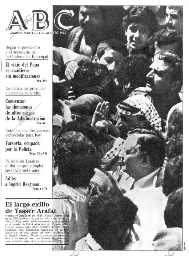 ABC MADRID 31-08-1982 página 1