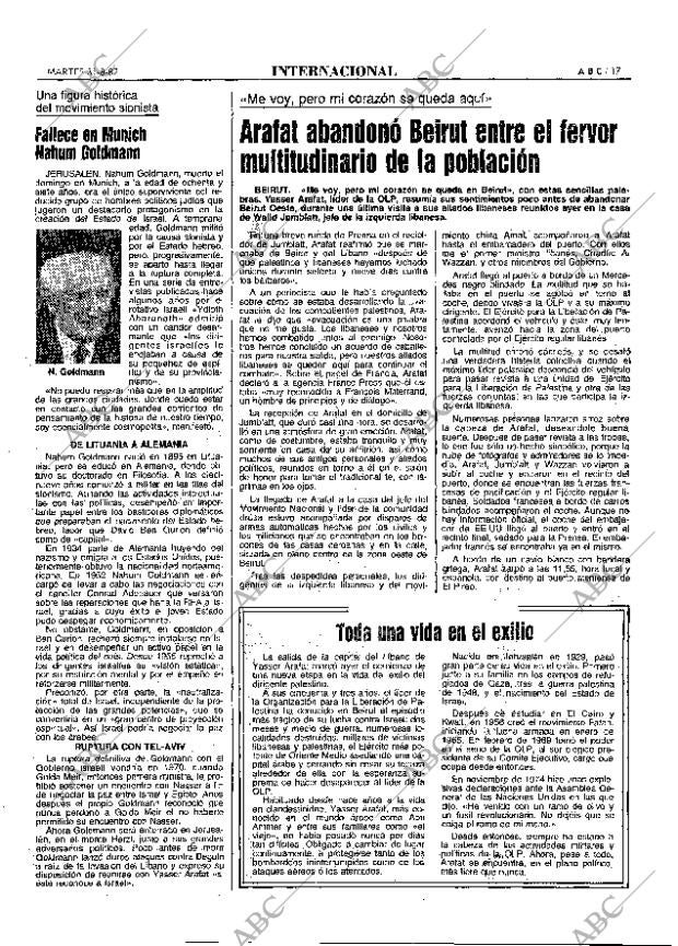 ABC MADRID 31-08-1982 página 17
