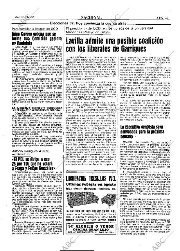 ABC MADRID 31-08-1982 página 25