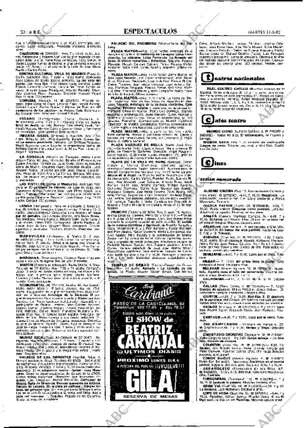 ABC MADRID 31-08-1982 página 50