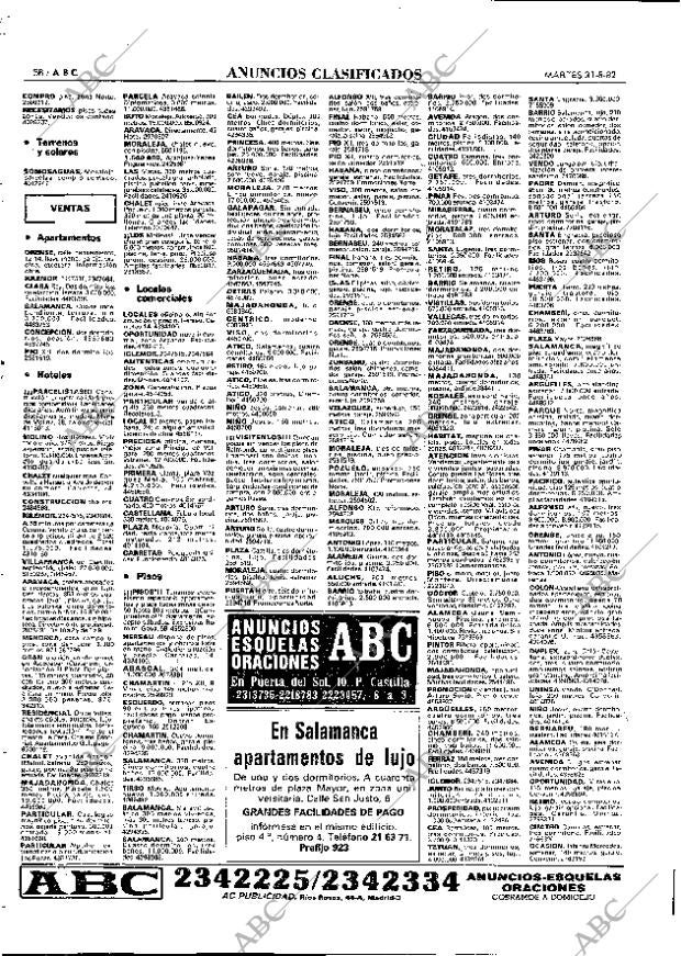 ABC MADRID 31-08-1982 página 58