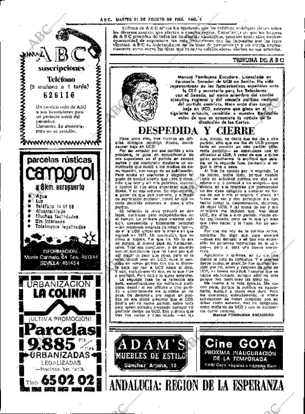 ABC SEVILLA 31-08-1982 página 14