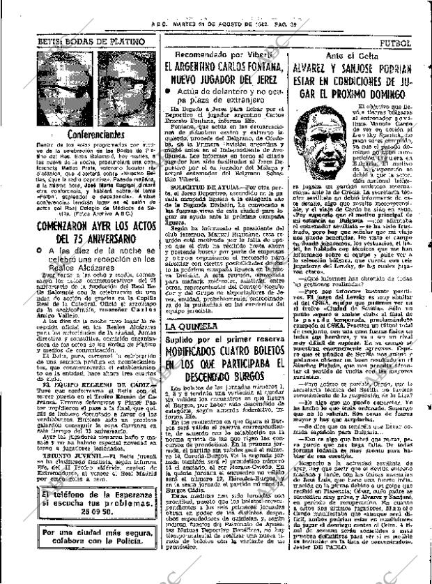 ABC SEVILLA 31-08-1982 página 49