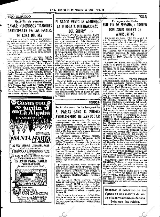 ABC SEVILLA 31-08-1982 página 52