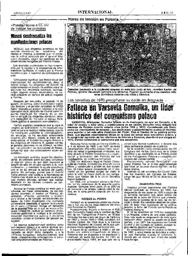 ABC MADRID 02-09-1982 página 13