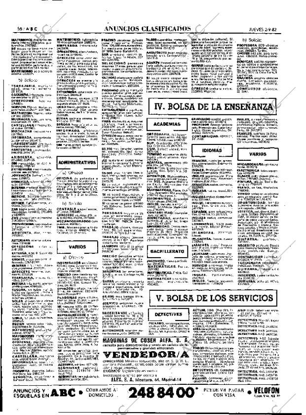 ABC MADRID 02-09-1982 página 58
