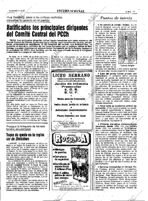 ABC MADRID 11-09-1982 página 17