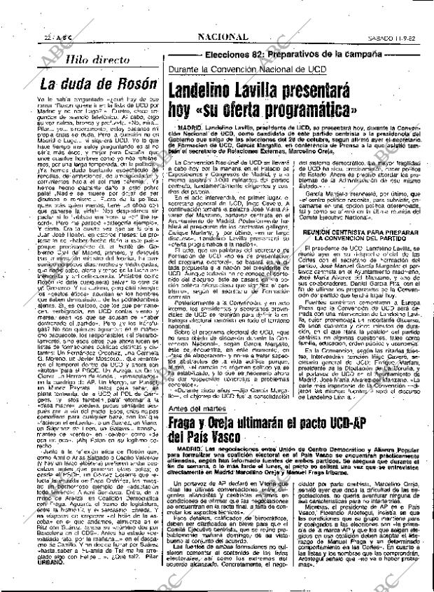 ABC MADRID 11-09-1982 página 22