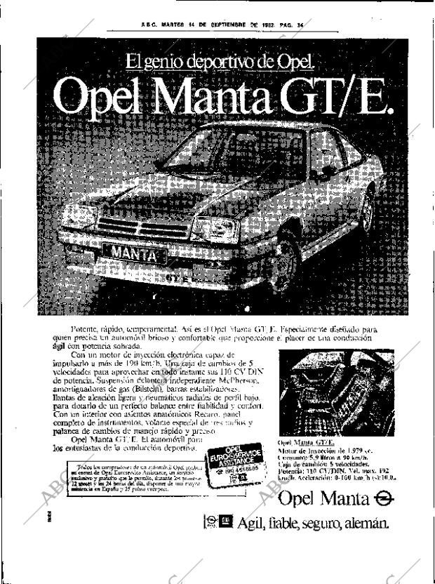 ABC SEVILLA 14-09-1982 página 54