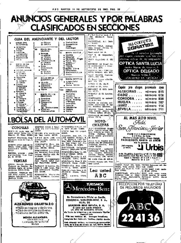 ABC SEVILLA 14-09-1982 página 80