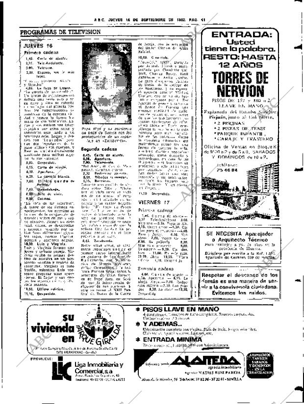 ABC SEVILLA 16-09-1982 página 51
