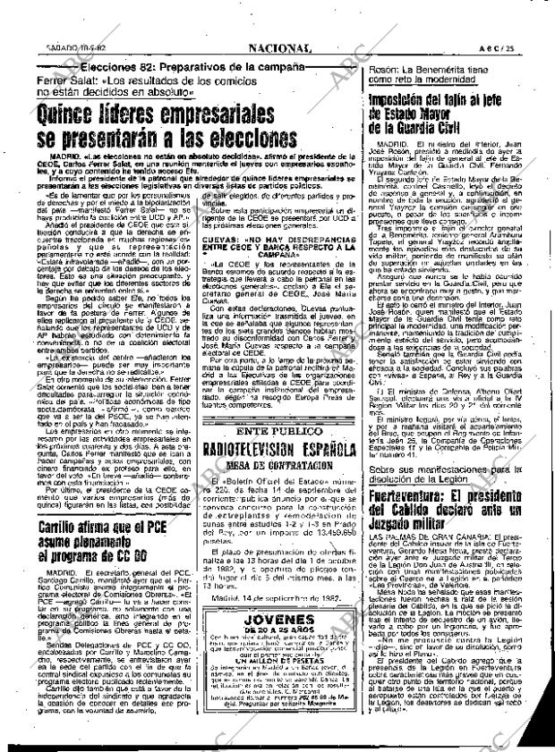 ABC MADRID 18-09-1982 página 25