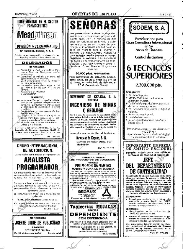 ABC MADRID 19-09-1982 página 57