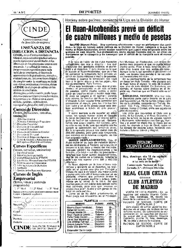 ABC MADRID 19-09-1982 página 66