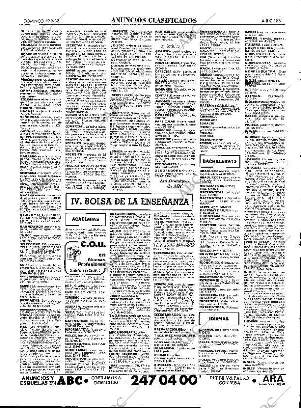 ABC MADRID 19-09-1982 página 83