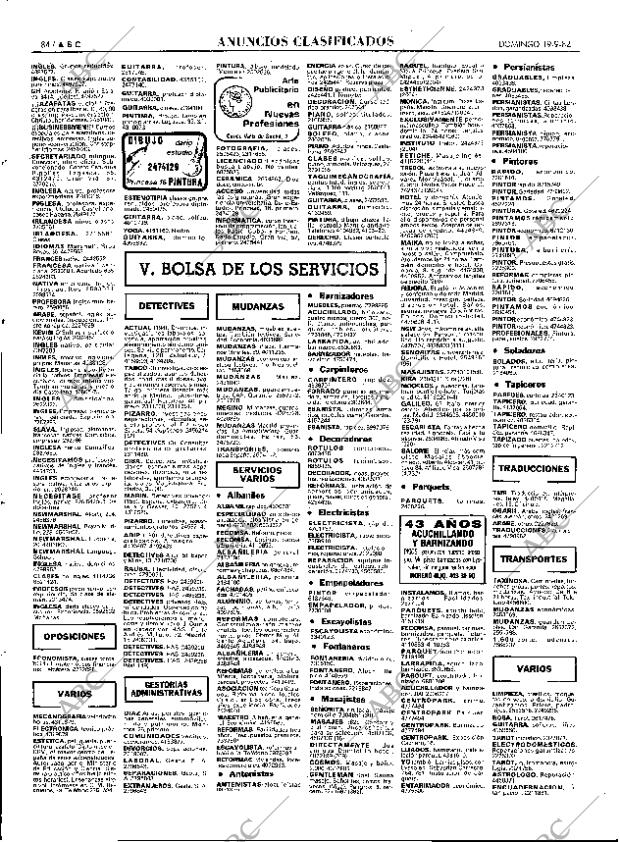 ABC MADRID 19-09-1982 página 84