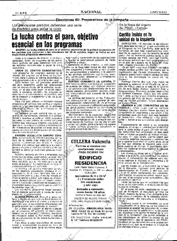 ABC MADRID 20-09-1982 página 16