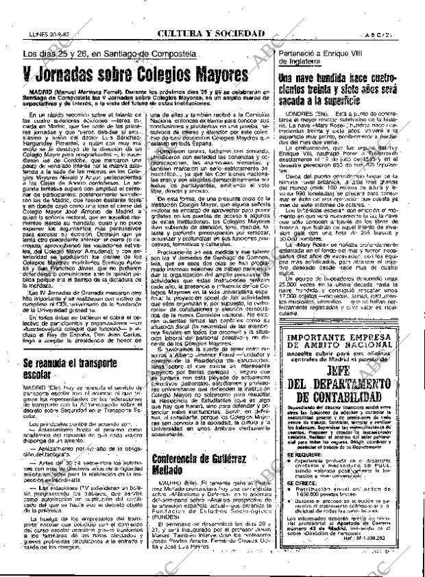ABC MADRID 20-09-1982 página 21