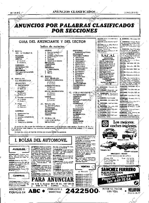 ABC MADRID 20-09-1982 página 60