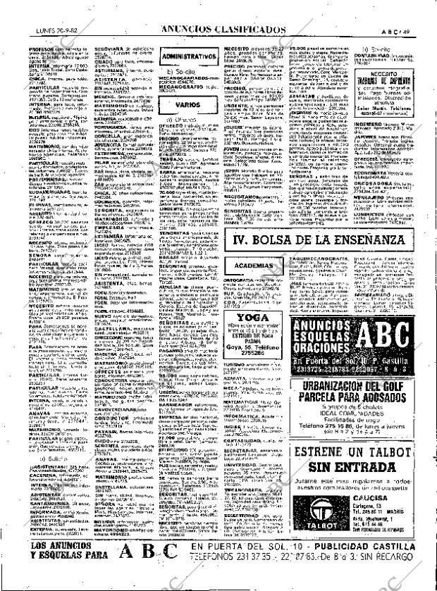 ABC MADRID 20-09-1982 página 65