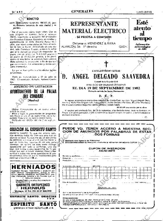 ABC MADRID 20-09-1982 página 70