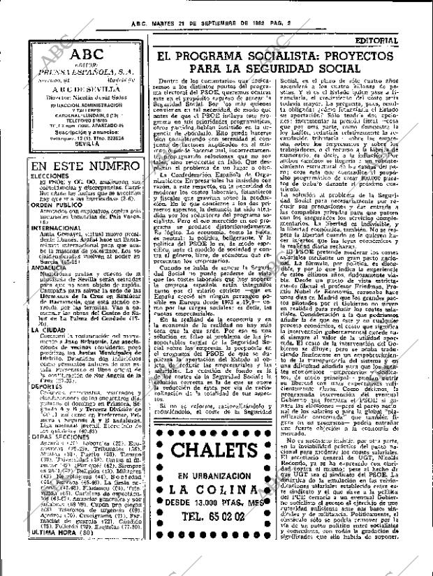 ABC SEVILLA 21-09-1982 página 22
