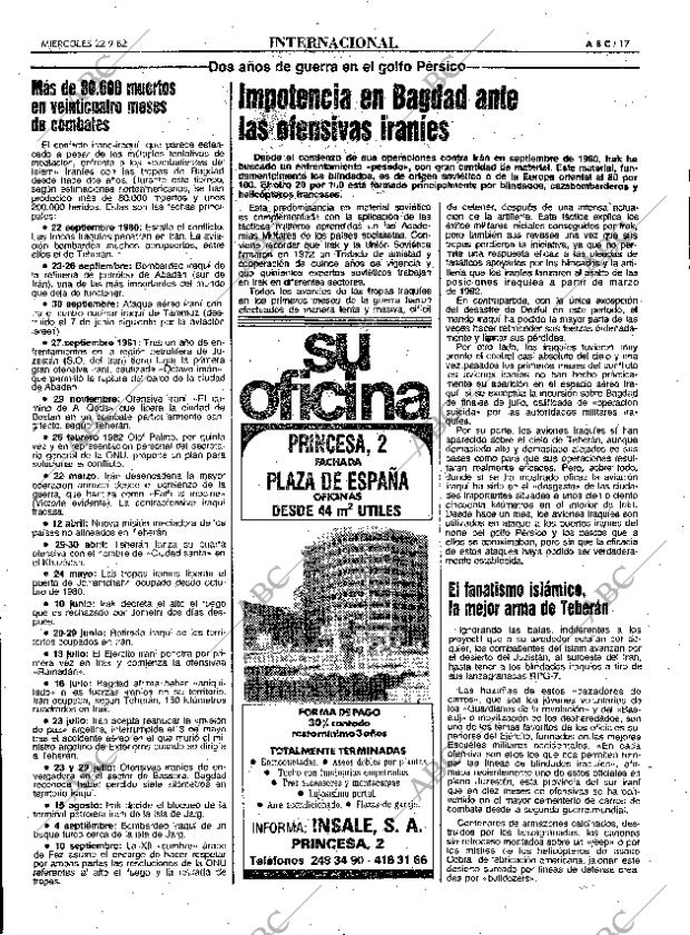 ABC MADRID 22-09-1982 página 17